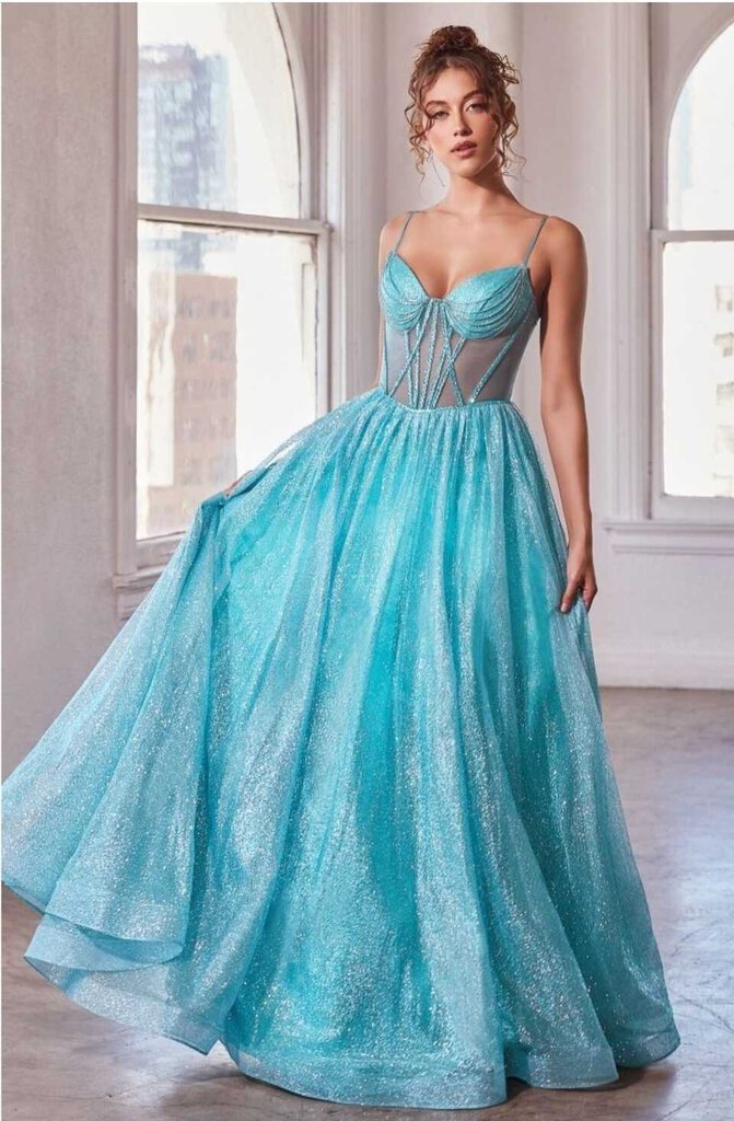 GLITTERED BALL GOWN