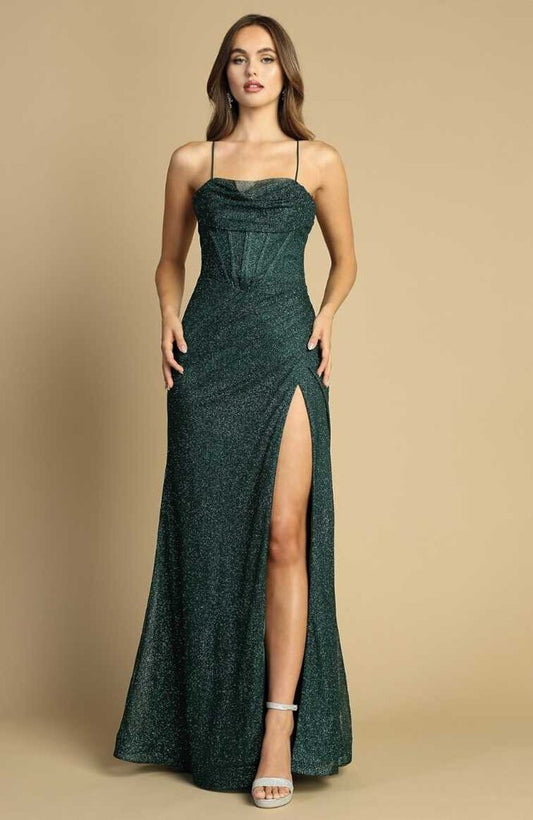 Glittery Fit & Flare Gown