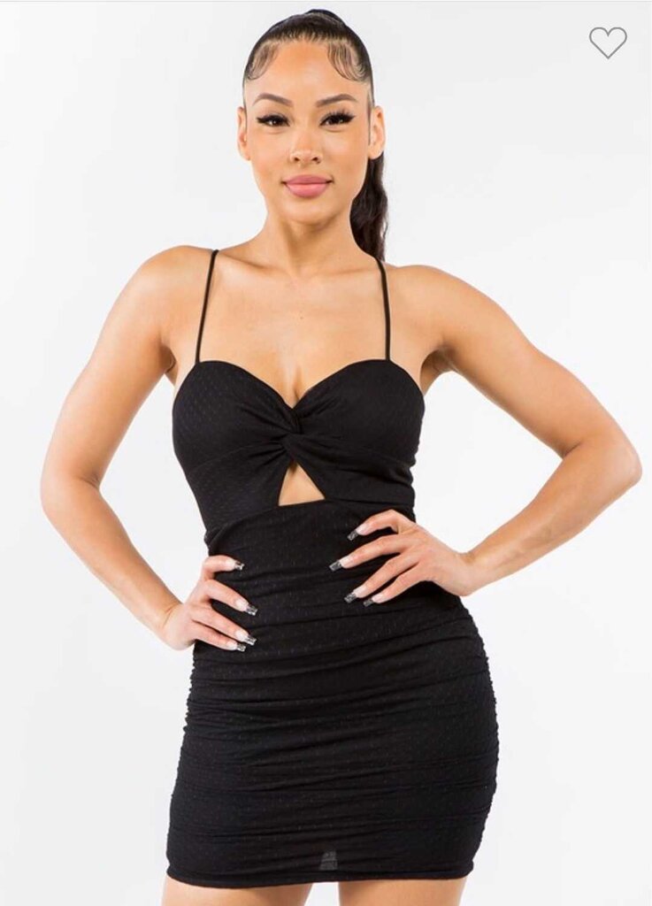 Chest Knot Cutout Bodycon Dress