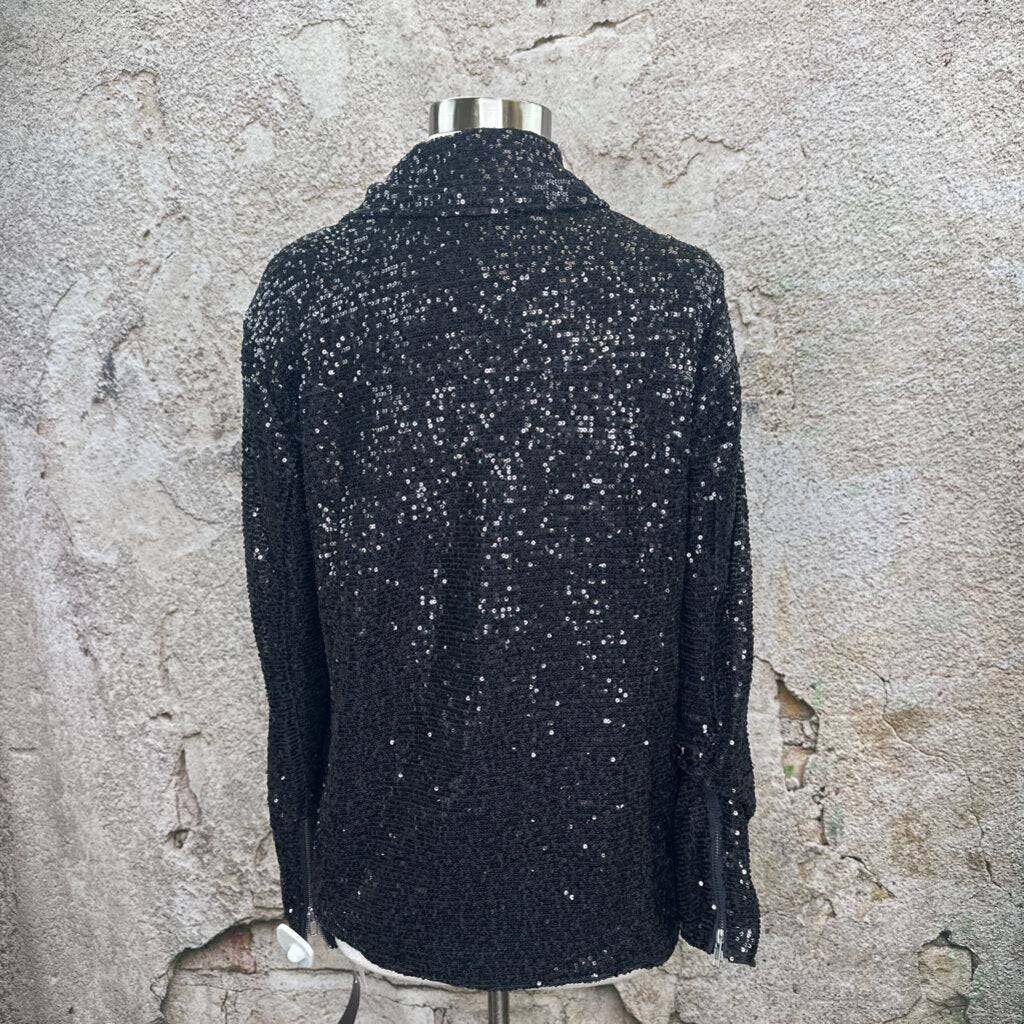 NWT Sequin Moto Jacket