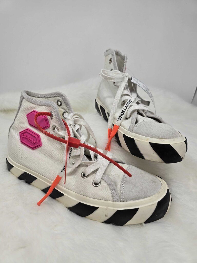 Off-White High Top Tennis Shoes