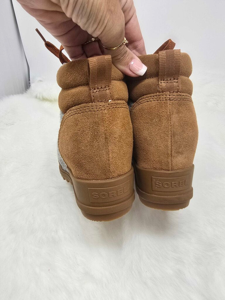 Evie Ankle Lace up wedge bootie