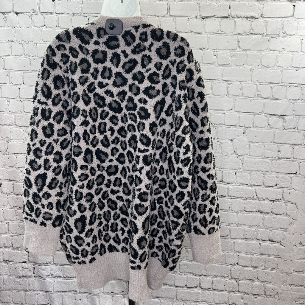 NWT Fuzzy Leopard Cardigan