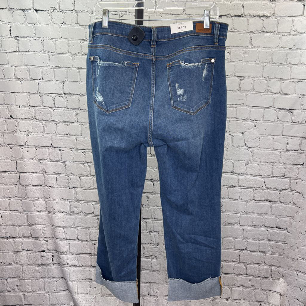 NWT Straight Fit Cuffed Jeans