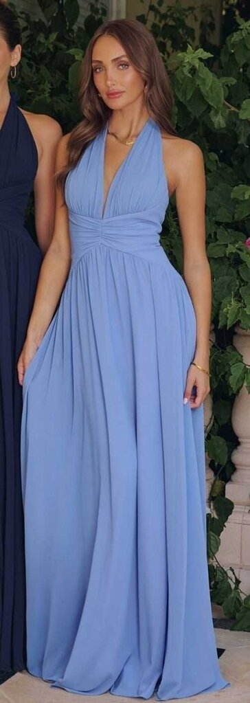 A Line Long Formal Evening Prom Dress