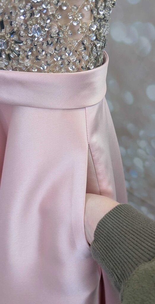 Pocket Beaded Top Dress