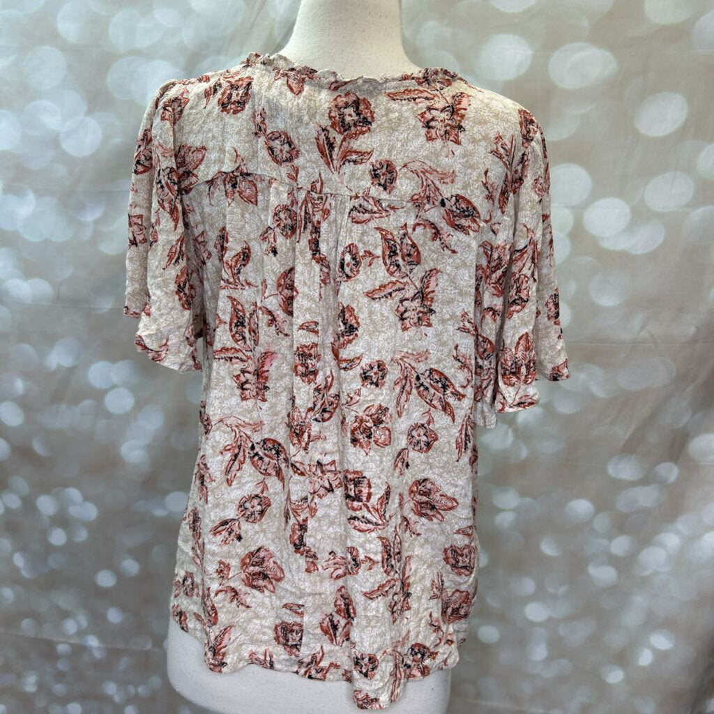flower short sleeve shirt