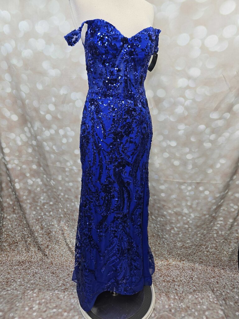 Sequin Flower Slit Corset Dress