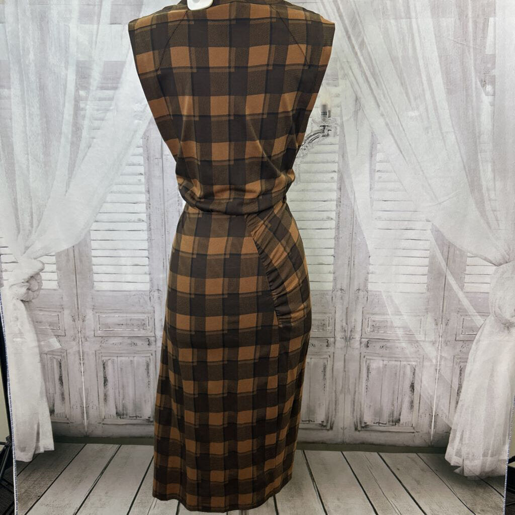 Plaid Midi Wrap