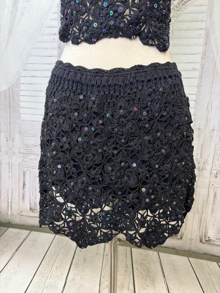 2PC Bali Shimmering Sands Sequin Crochet Set