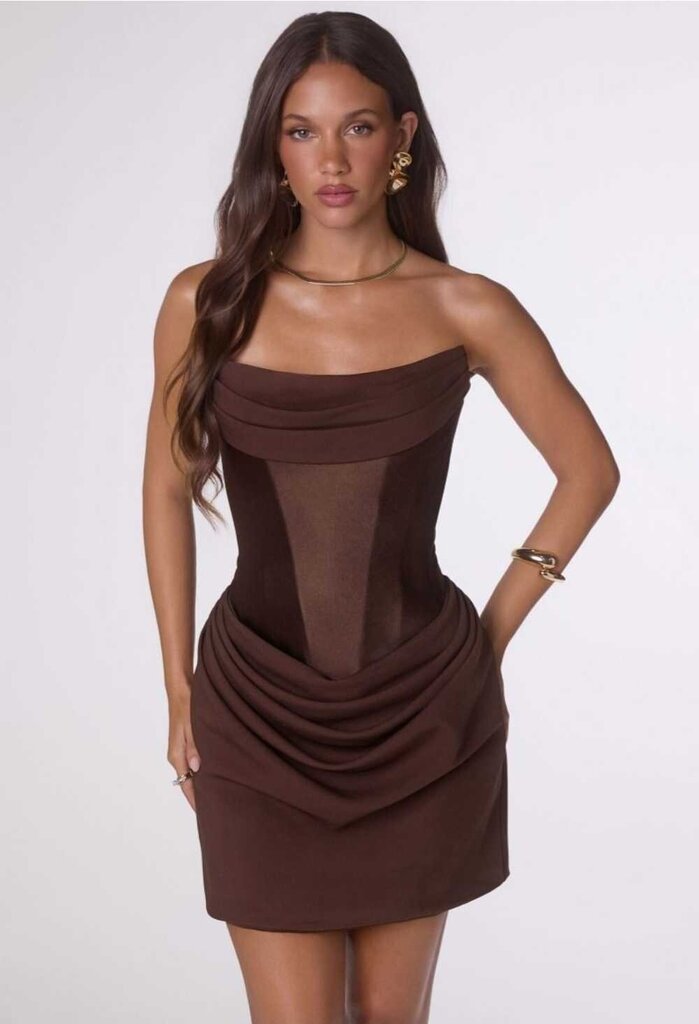 Sculpted Fitted Mini Dress