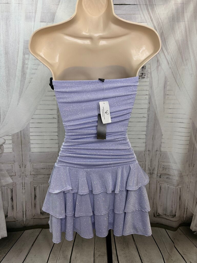 NWT Glitter Ruche Dress
