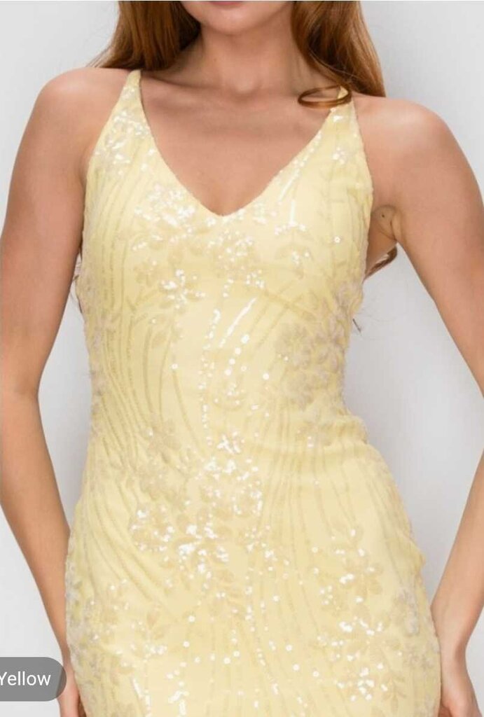 Glimmering Vine Sequin Mini