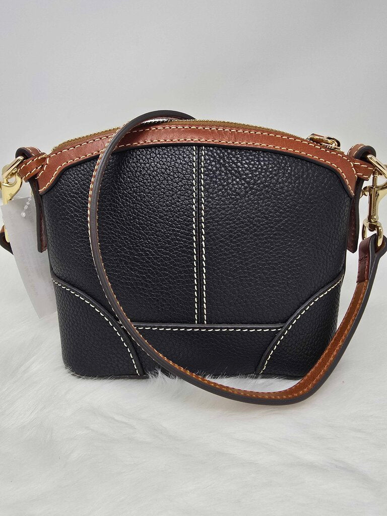 Pebble Leather Mini domed Crossbody