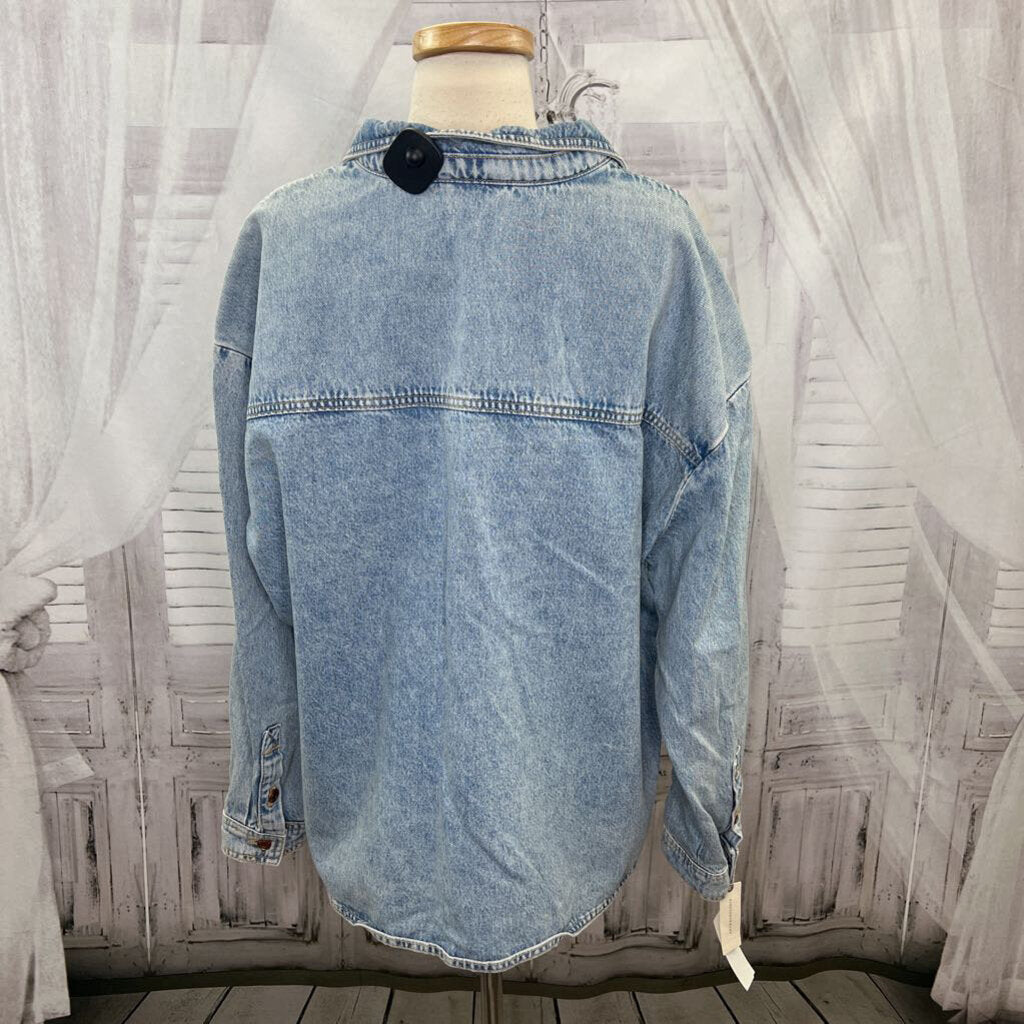 NWT Becca Regenerative Cotton Denim Popover