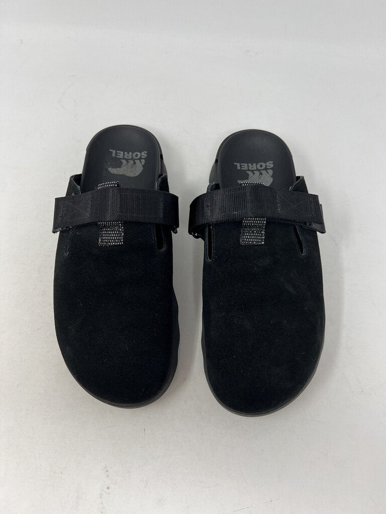 Sorel Vibe Suede Clogs Black Size: 8