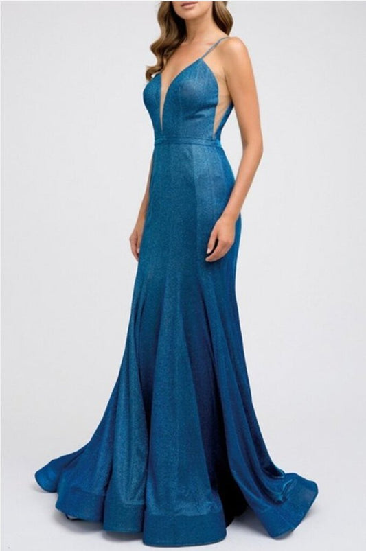 Deep v - neck fitted Dress
