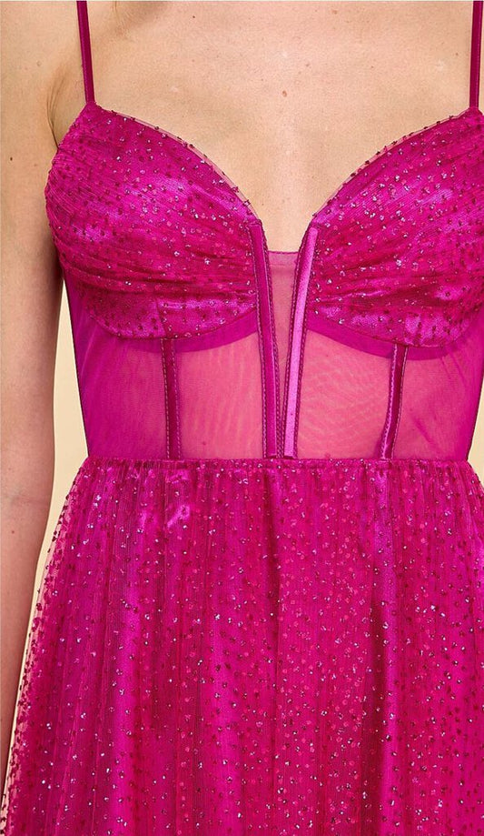 Maniju glitter maxi dress