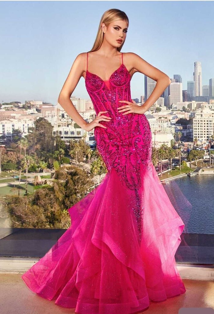 FUCHSIA MERMAID GOWN