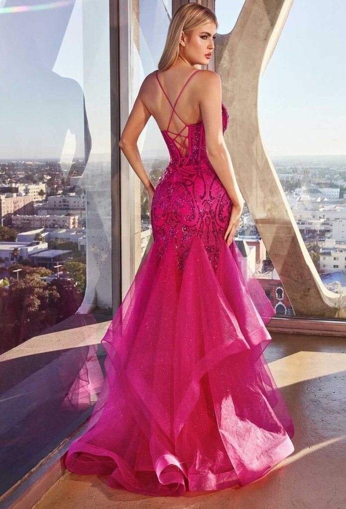 FUCHSIA MERMAID GOWN