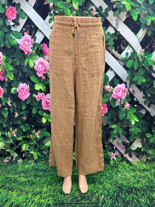 Cabo Linen Textured Wide Leg Pant NWT