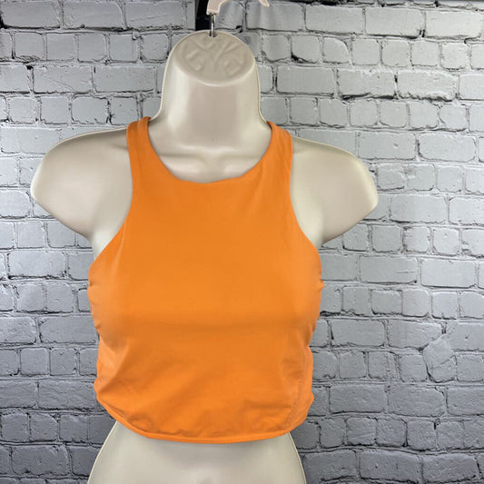 Lululemon Mesh-Back Train Bra *Medium Support, A/B Cup Orange Women's Size 6