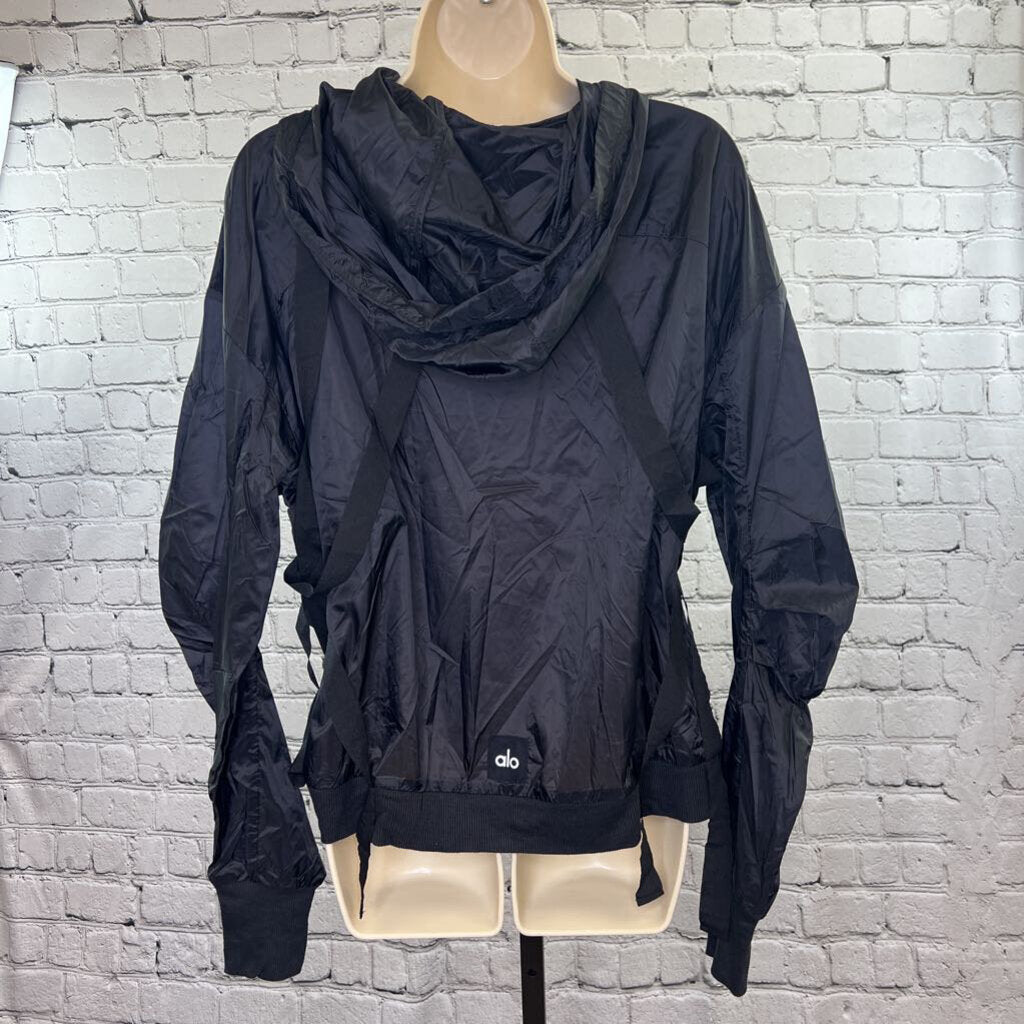 ALO Yoga NWT Sway Jacket All Wrapped Up Women's Size Small Black