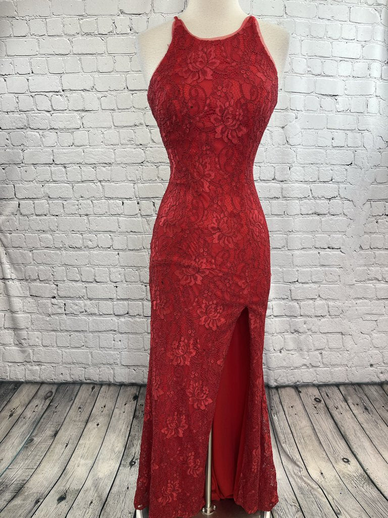 High Neck Lace Gown