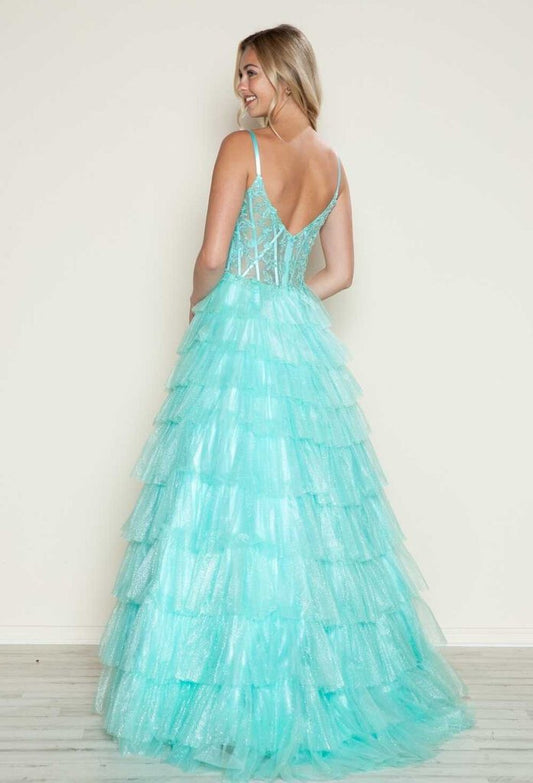 Ruffle Prom Dress