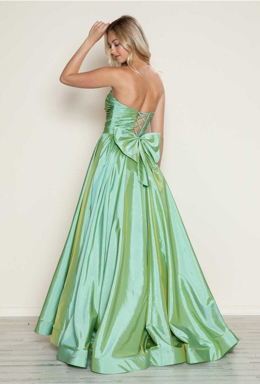 Taffeta Bow Gown