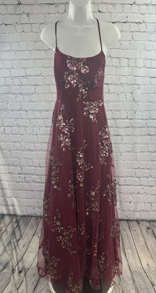 A-Line Floral sequin