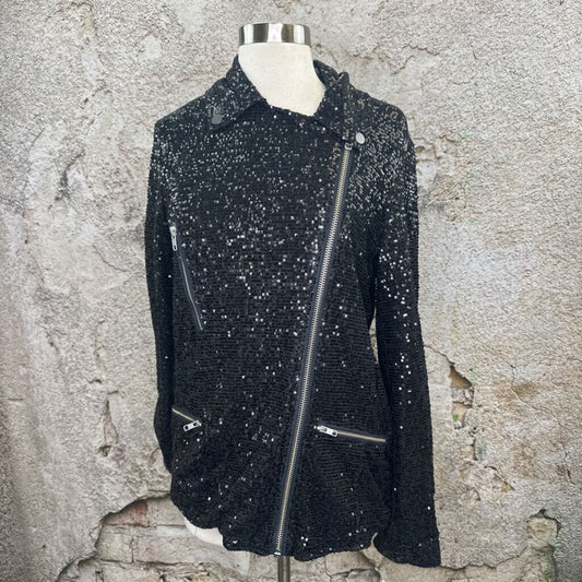 NWT Sequin Moto Jacket