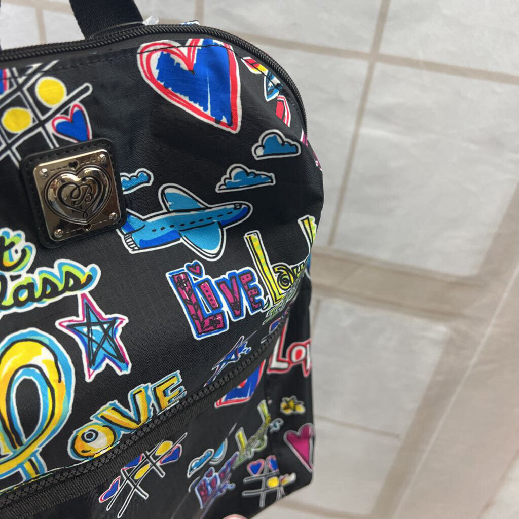 Love Scribble Happy Trails Backpack w/ Pouch