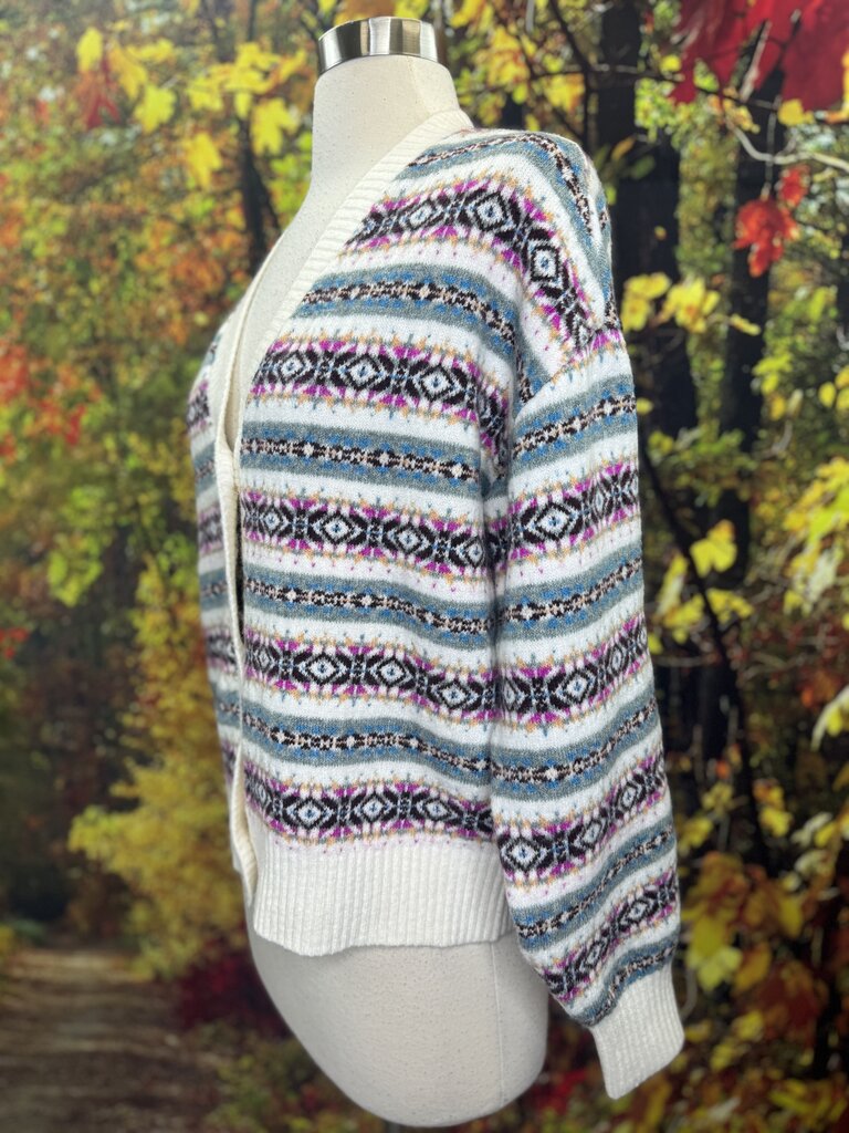 NWT Fair Isle Cardigan Sweater