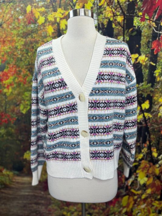 NWT Fair Isle Cardigan Sweater