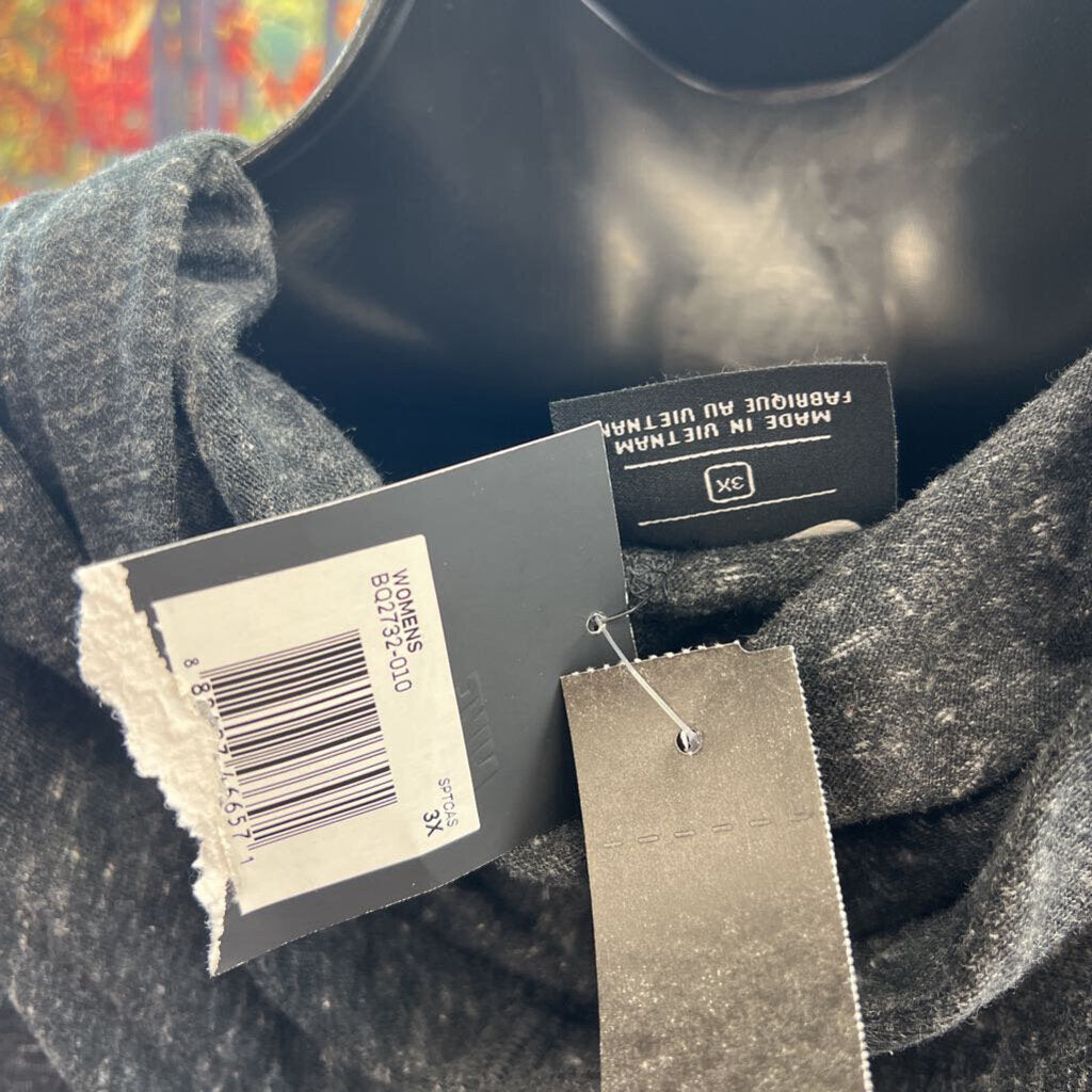 Nike NWT Speckled Lightweight Pullover Snood Sweatshirt Women's Plus Size 3X