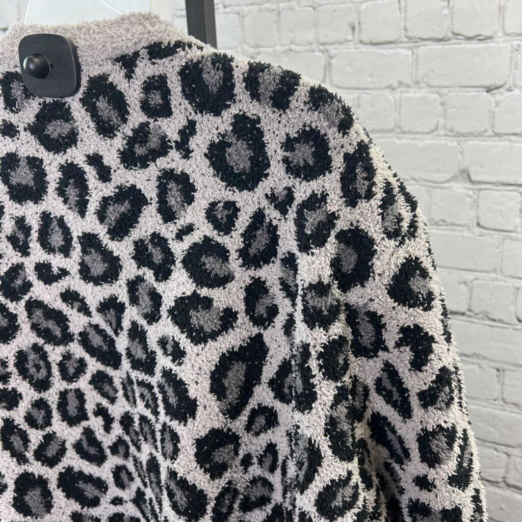 NWT Fuzzy Leopard Cardigan
