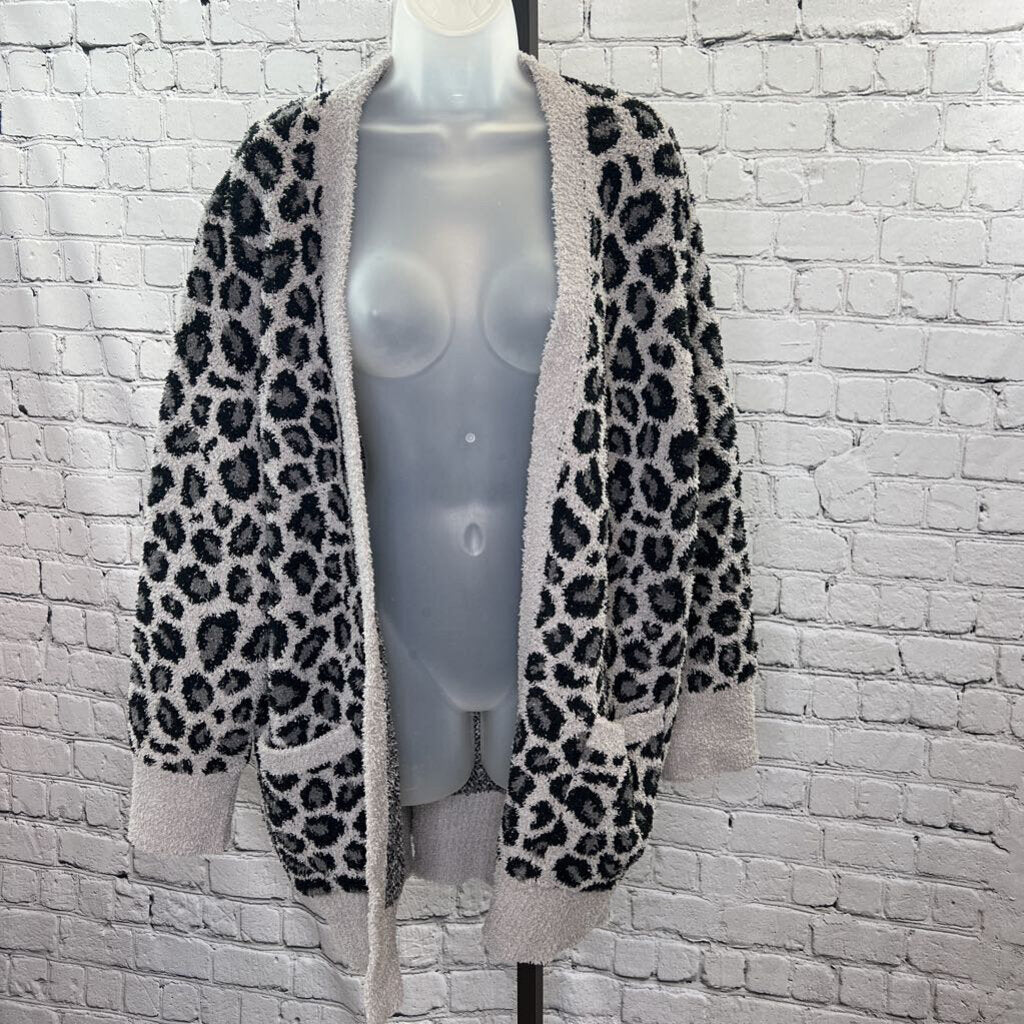NWT Fuzzy Leopard Cardigan