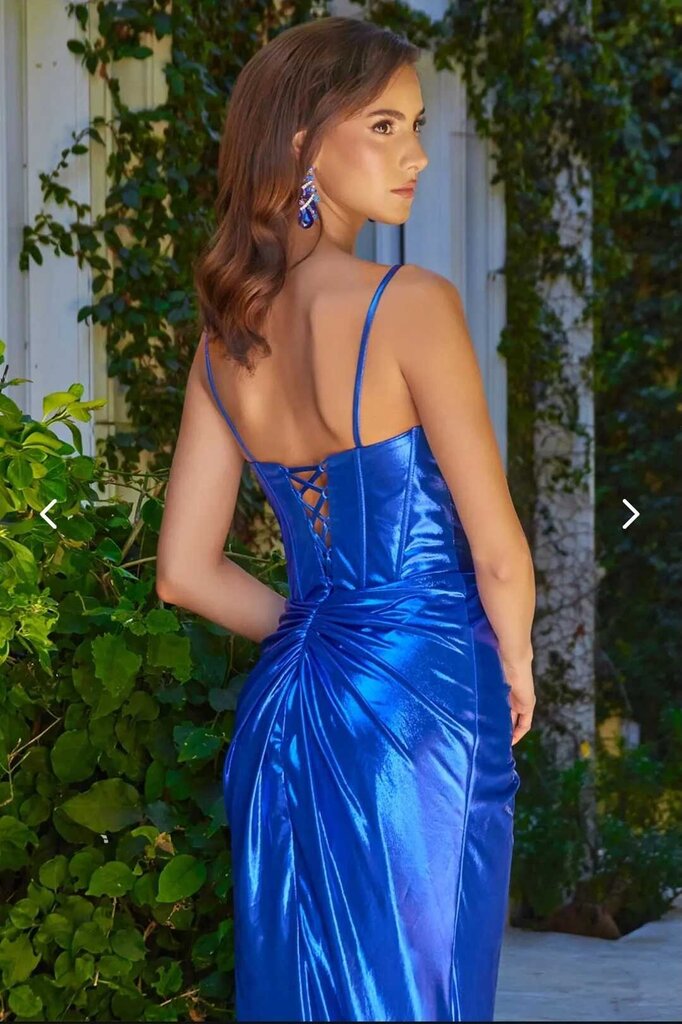 Spaghetti strap gown