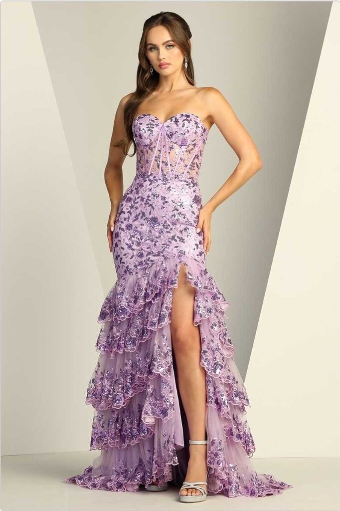 Tiered Prom Dress