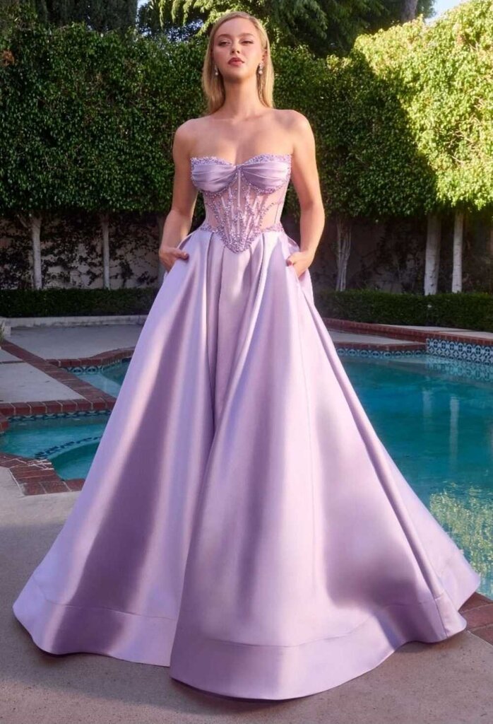 A-line gown
