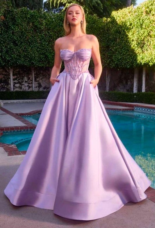 A-line gown