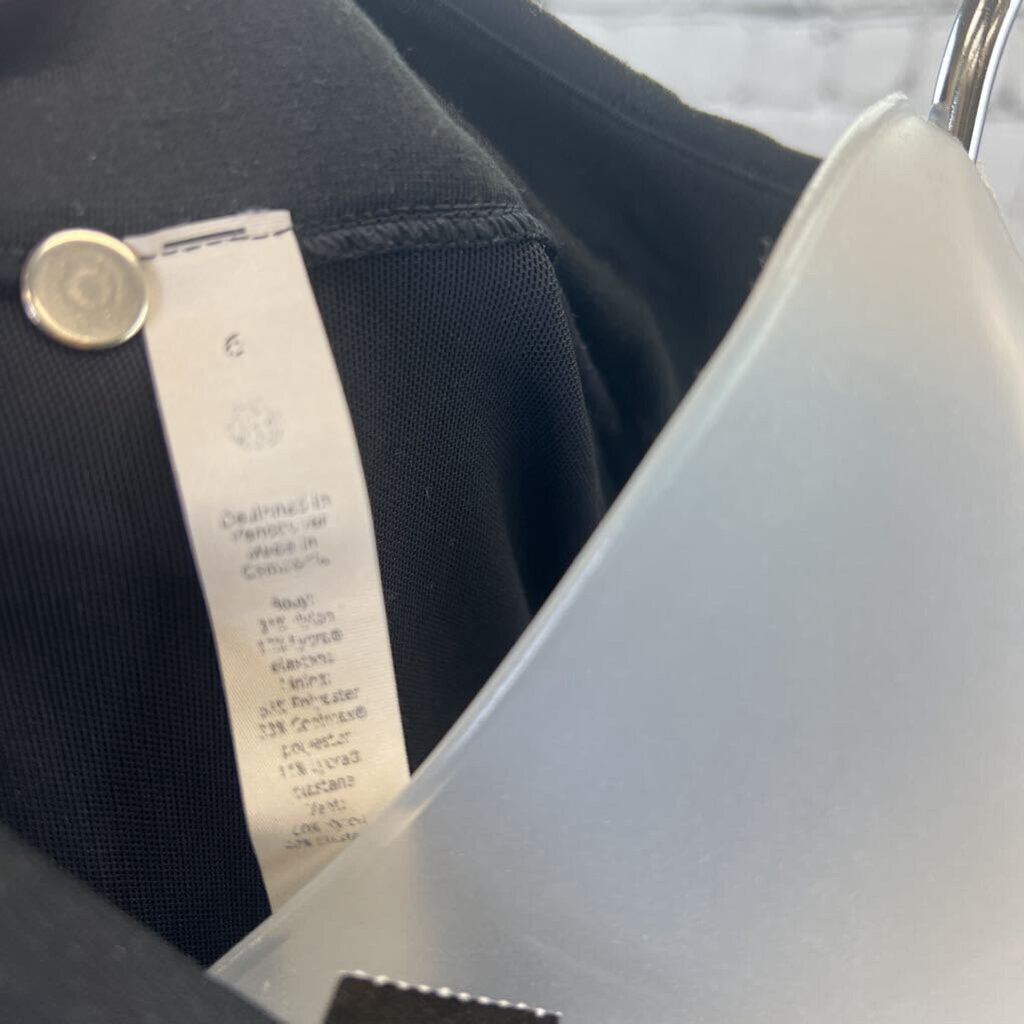 Lululemon Cropped Zip Up Long Sleeve Knit Jacket Women's Size 6 Black