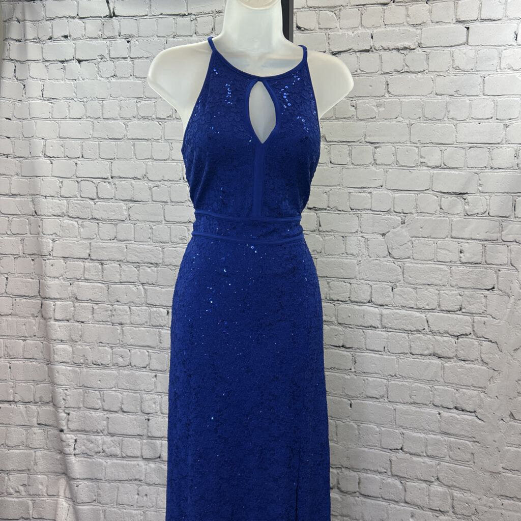 NWT Maxi Sequin Keyhole Halter