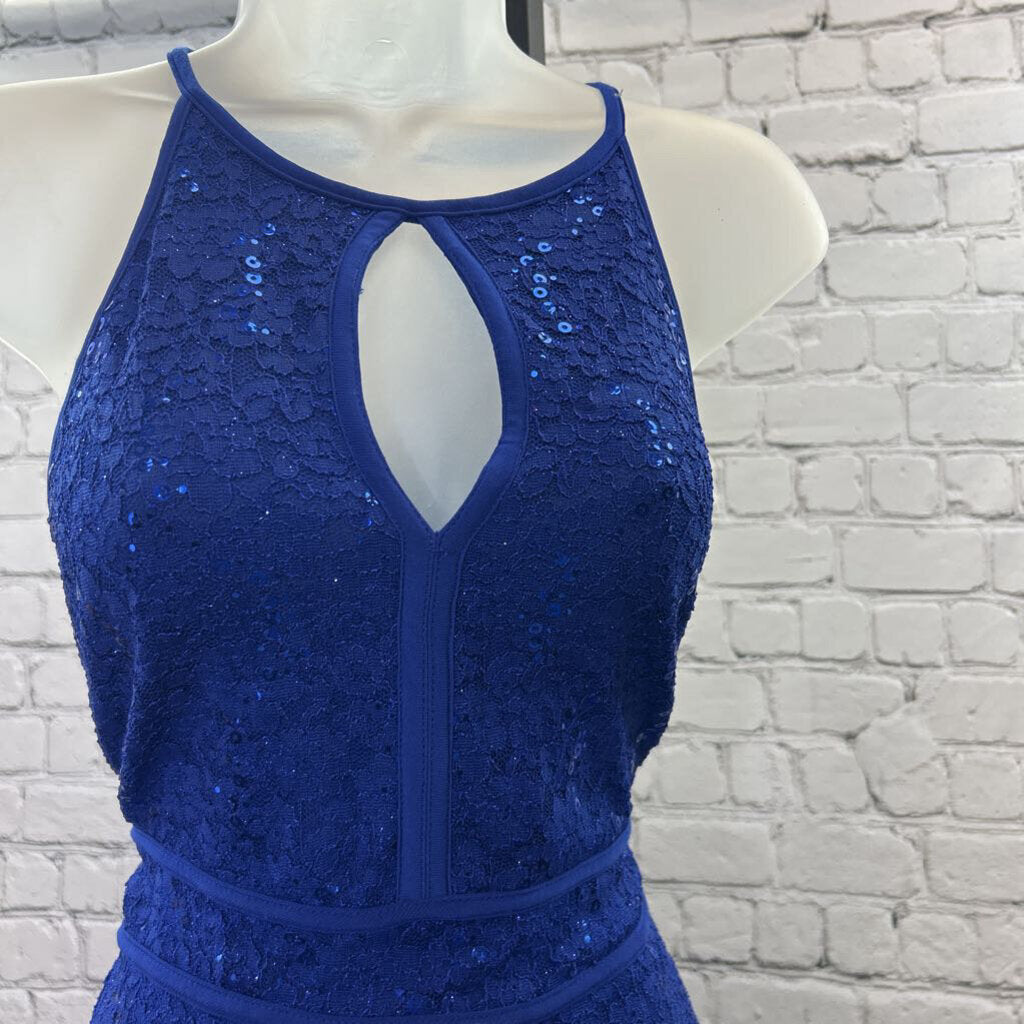 NWT Maxi Sequin Keyhole Halter