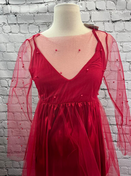 NWT Beaded Sleeve Dress