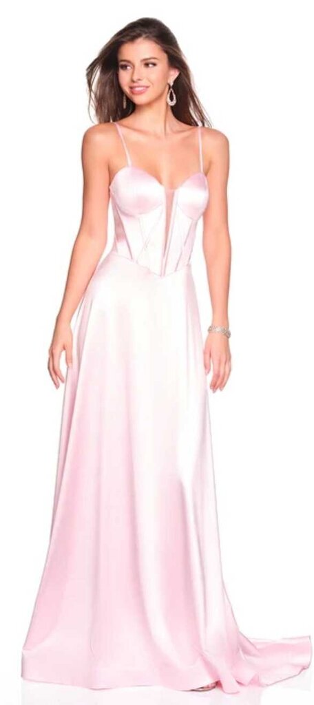 ALINE FLOWY DRESS WITH DEEP V AND LACE UP BACK