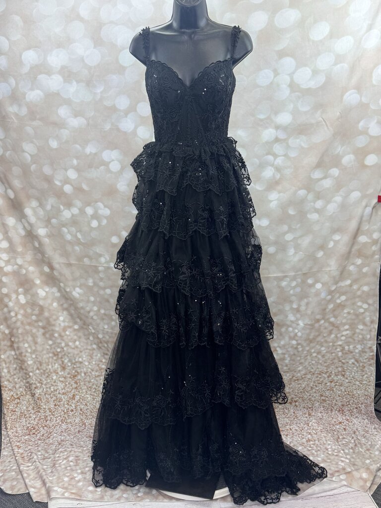 Ruffle Corset Embroidered Dress