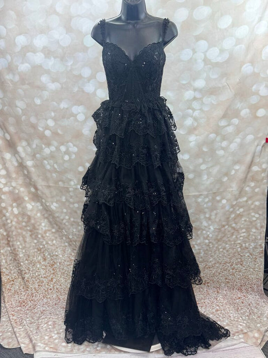 Ruffle Corset Embroidered Dress