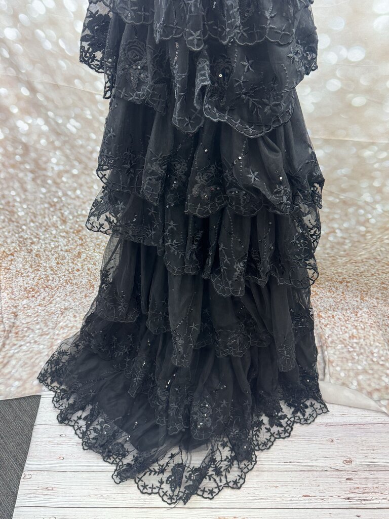 Ruffle Corset Embroidered Dress